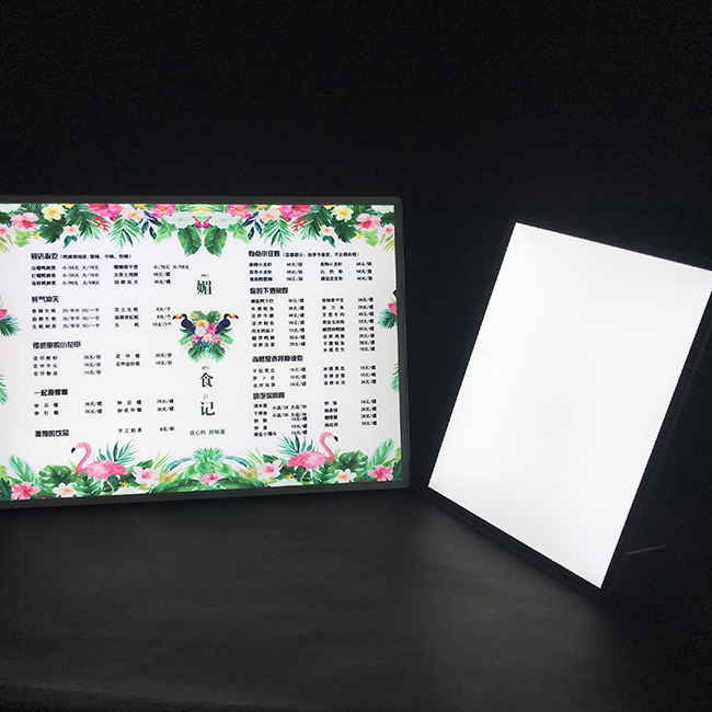 背光胶片 图像插入 玻璃 LED 发光标志